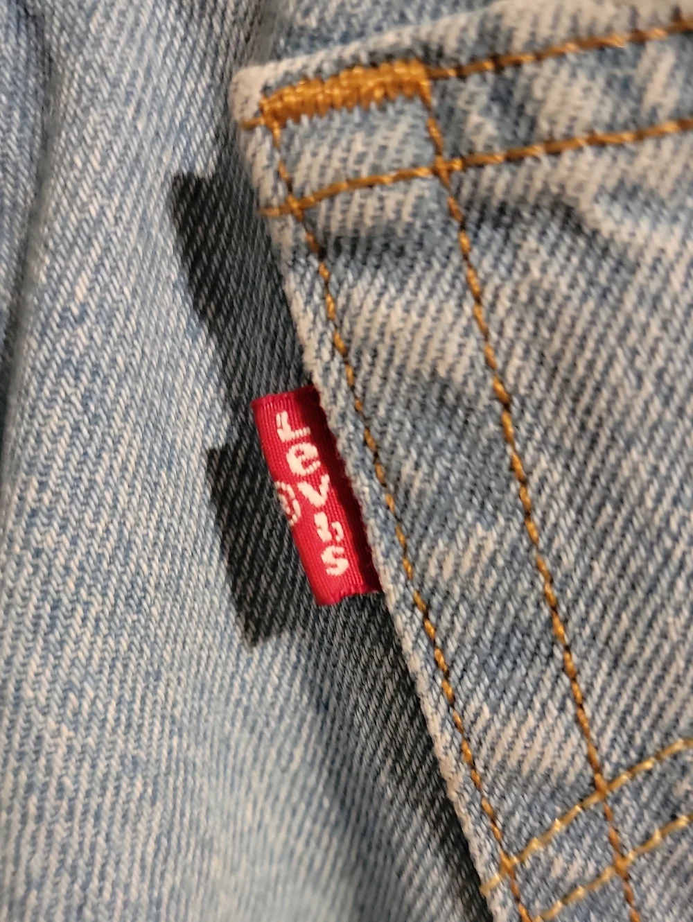 Levi's Pale Blue High-Rise Straight Jeans